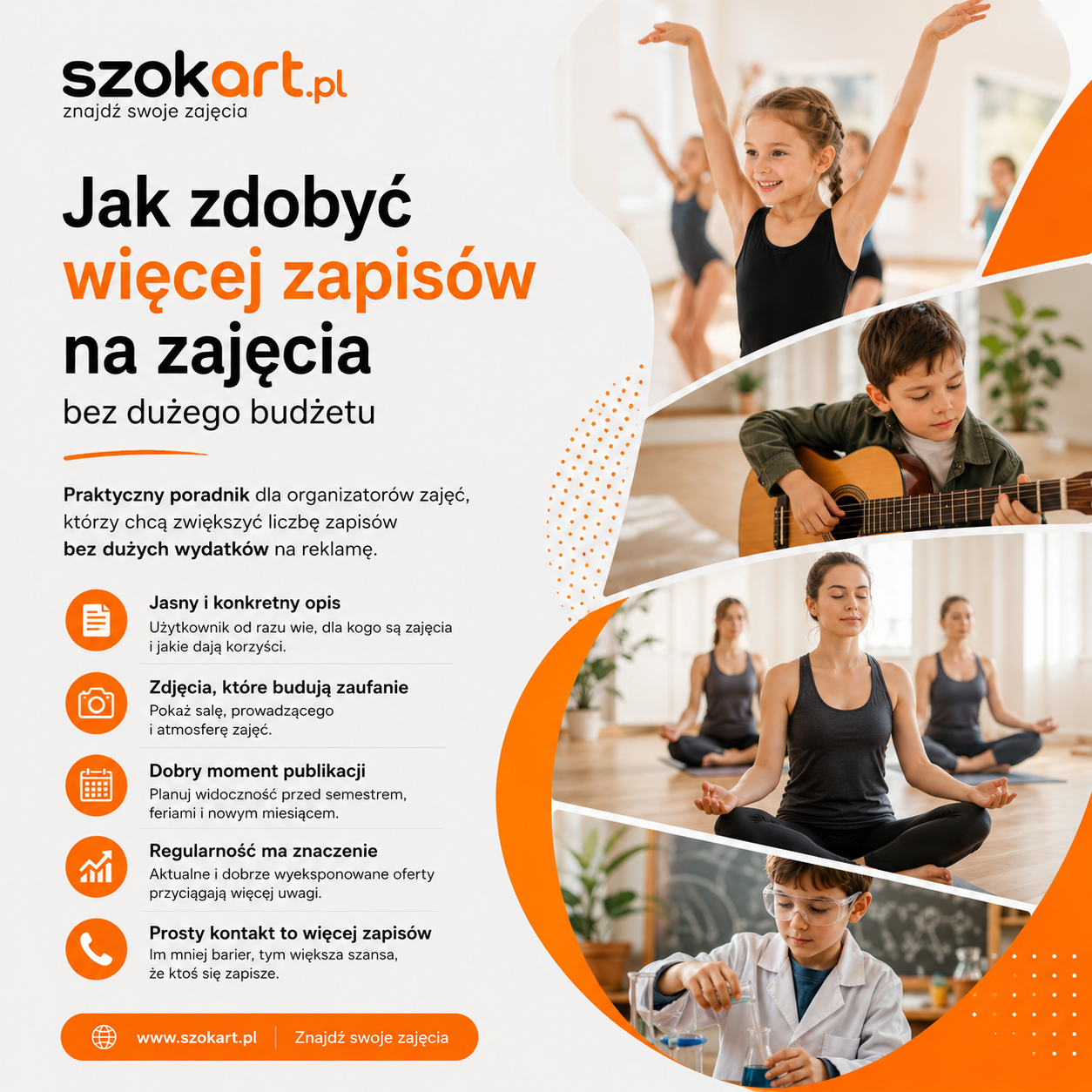 Jak zdobyć więcej zapisów na zajęcia bez dużego budżetu